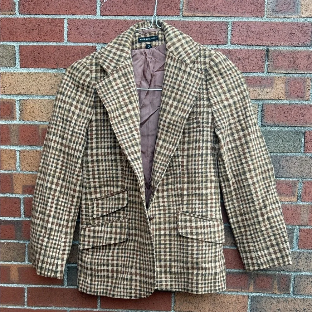 Vintage International Wool Blend Blazer